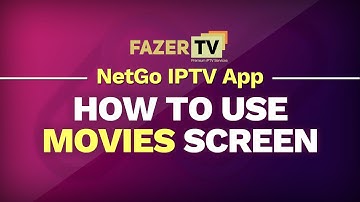 NetGo IPTV App: How to Use Movie Screen - FazerTV