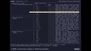 Git revert a commit — undo one from five commits ago (gg v0.2.8+)