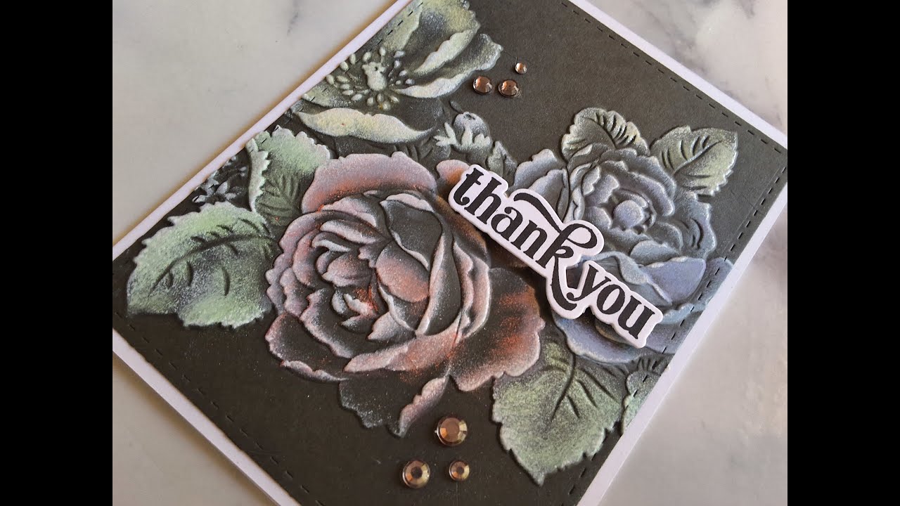 Adding Colour to 3D Embossing Folders - YouTube