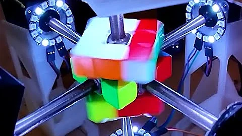 ARCAS v1.2 MDT: 3D printed Arduino Rubik's cube solver -  0.981 seconds