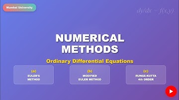 Numerical  Solution of Ordinary Differential Equations|Engineering Mathematics|NEP 2020