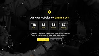 How To Make Coming Soon Page usiing HTML And CSS With Particles Animation effect