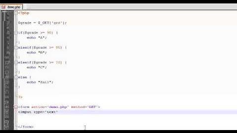 GET Method With a Form in PHP - Tutorial 7