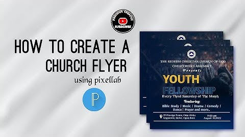 How to create a Church Flyer | With Pixellab | Flyer Design | Pixellab Tutorial |  Precious Creative