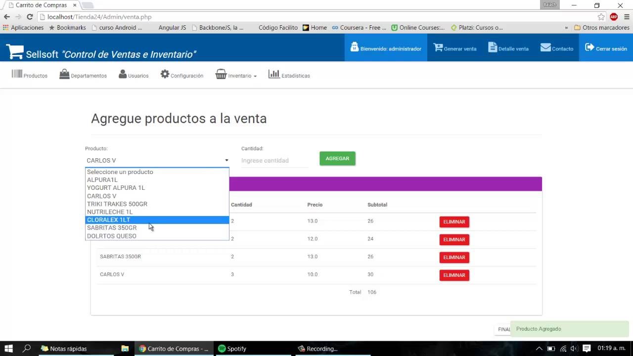 Sistema de ventas e inventario PHP - MySQL - YouTube