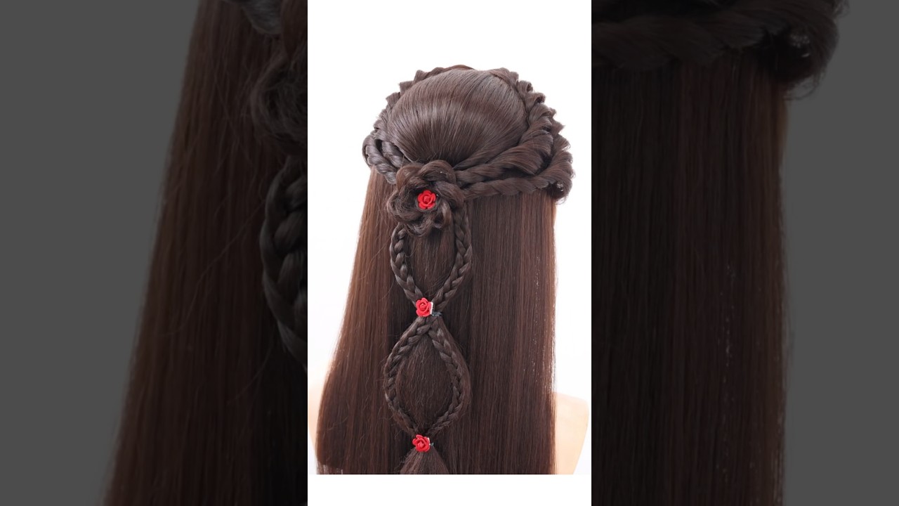 Самая красивая свадебная прическа 