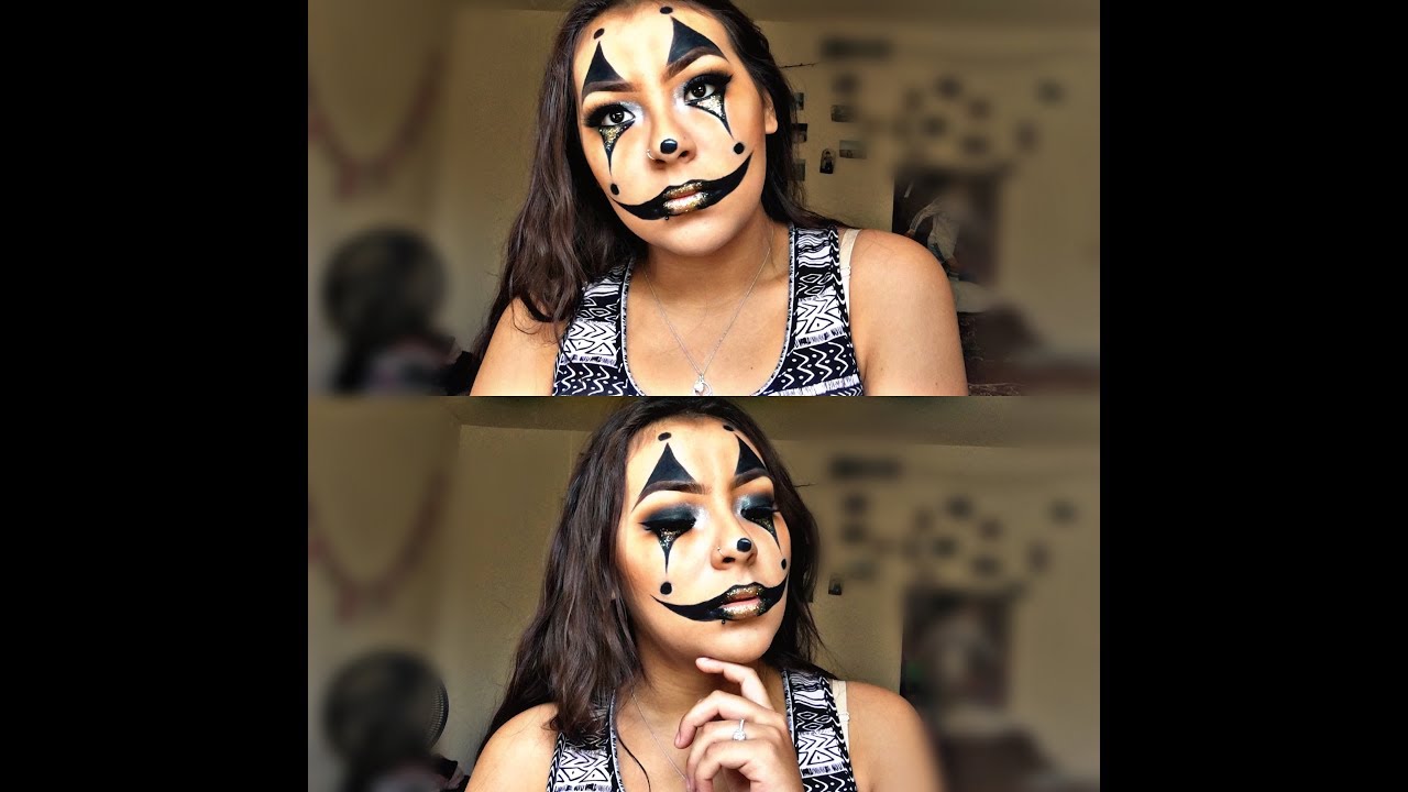 Glitter Clown Face Halloween Tutorial 🤡👅 - YouTube