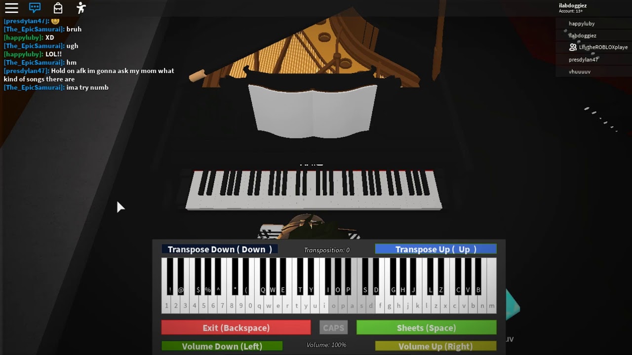 piano bohemian rhapsody play roblox tutorial