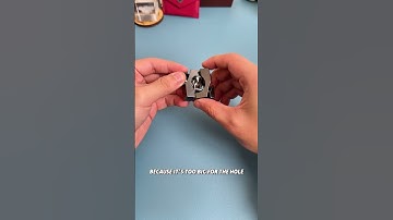 Impossible! How could these two semicircles possibly fit into the hole?#puzzle#iq#iqtest