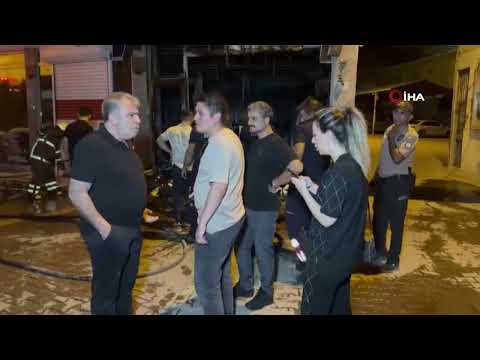 Adıyaman'da molotoflu kundaklama kameralara yansıdı