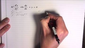 C37 Example problem solving a Cauchy Euler equation