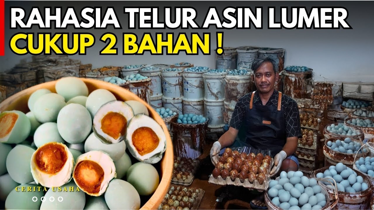 CARA BUAT TELUR ASIN BERMINYAK DAN MASIR ANTI GAGAL SAMPAI BISA | CERITA USAHA