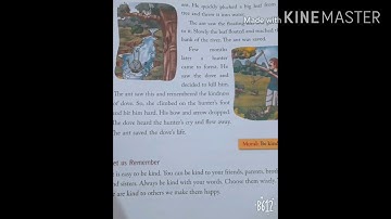 Ecps class 1 moral science chapter 6 the ant and The dove part 4