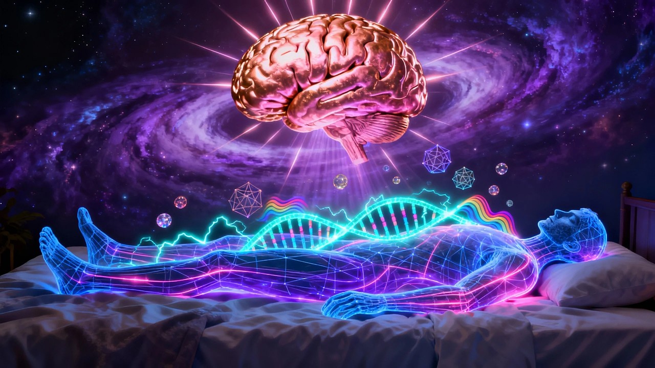 285Hz + 432Hz + 528Hz | Deep Body Regeneration - Repair Organs & Energy Field While Sleeping