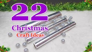 22 Easy Low Cost Christmas Decoration ideas Made From Aluminium Foil | DIY Christmas craft idea226