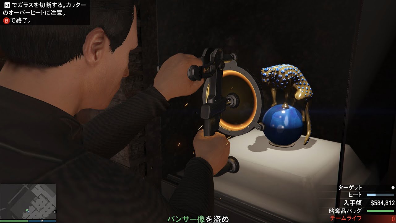 Gta5 カヨペリコ強盗 パンサー像 2 451 900 05 43 エリートチャレンジ Cayo Perico Panther Statue Elite Challenge Youtube