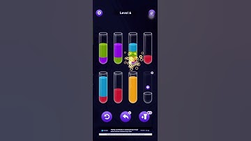 Water Sort - Level 6 #shorts #youtubeshorts #viral #gaming #shortsfeed