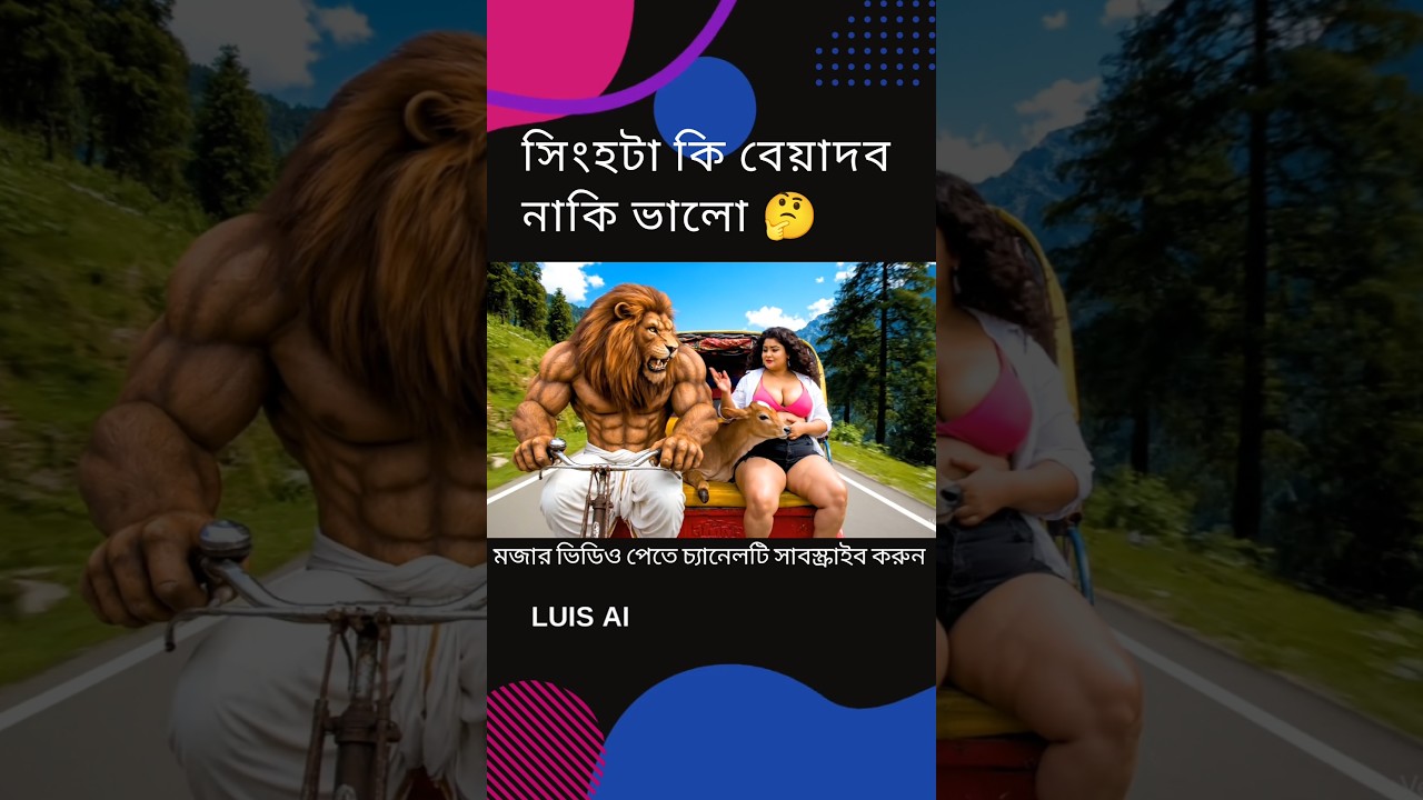 সিংহটা কি ভালো নাকি বেয়াদব? #shorts #banglacomedy #viralvideo
