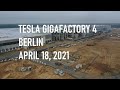 Tesla Gigafactory 4 Berlin | Outbuilding foundations  | April 18, 2021 | DJI Mavic 2 Pro 4K Video