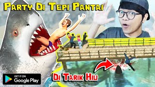 Party di Tepi Pantai Muncul Hiu MEGALODON - Shark Simulator (18+) screenshot 1