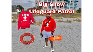 Big Snow the Lifeguard in Myrtle Beach SC