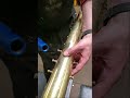 Smoothing out dents with the Slide-Lock Roller Tool #instrumentrepair #altosaxophone #tenorsax