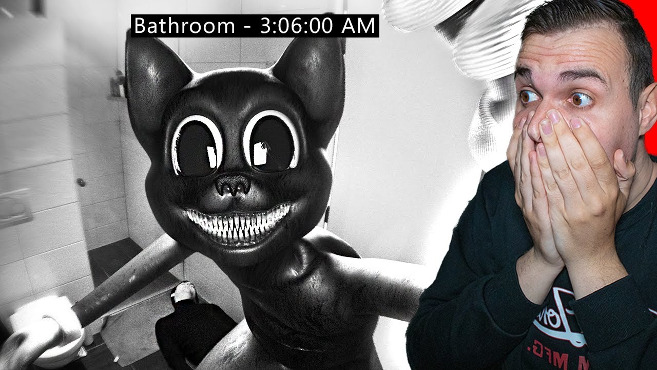 CARTOON CAT VERSTOPTE zich in mijn BADKAMER...! *Dit gaat fout*