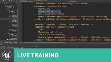 C++ Extending the Editor | Live Training | Unreal Engine