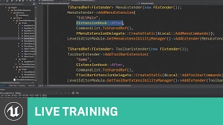 C++ Extending the Editor | Live Training | Unreal Engine