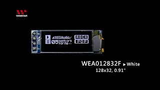 Winstar Display 0.91' COG PCB OLED Display - WEA012832F