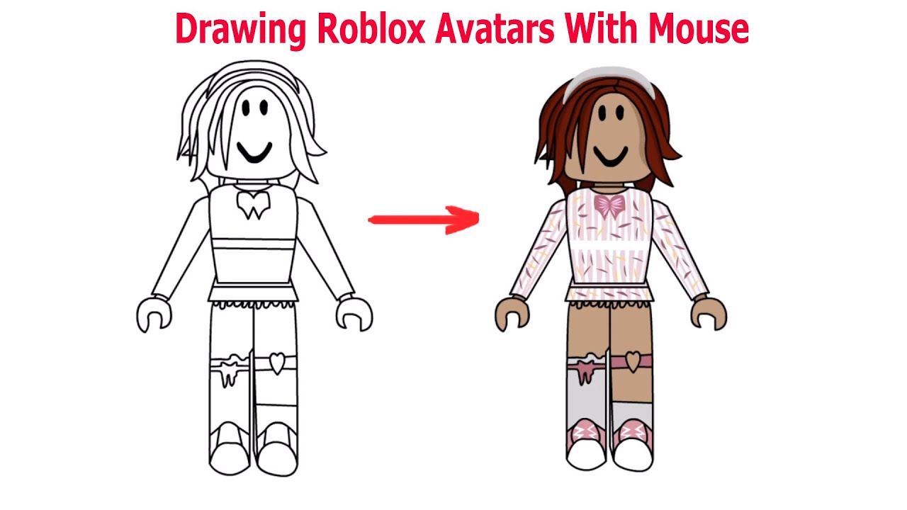 Drawing Roblox Avatars #57 - YouTube