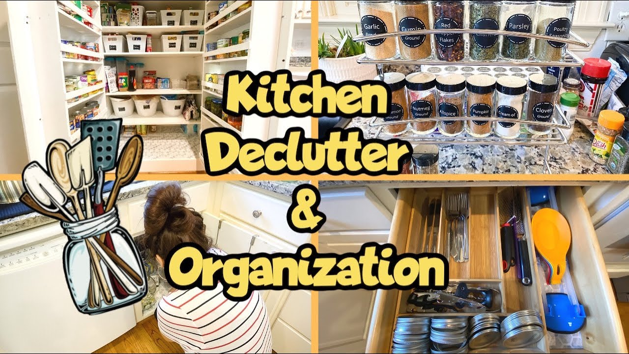 KITCHEN DECLUTTER AND ORGANIZATION/DECLUTTERING AND ORGANIZING MY
