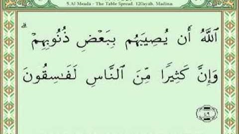 سورة المائدة 41-58