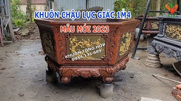Khuôn chậu lục giác 1m4 chân liền mẫu mới | Khuôn Tổng Hợp