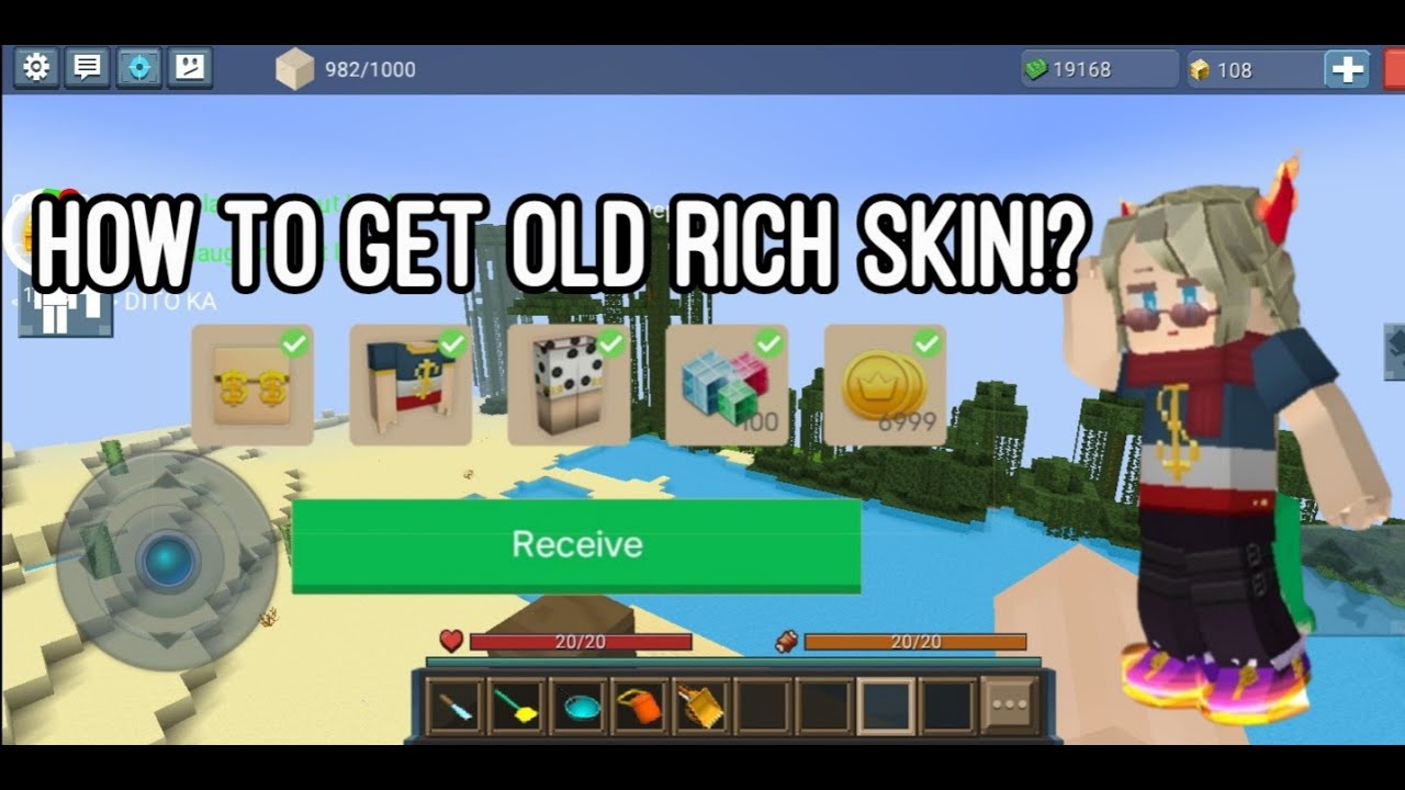 How to get Old rich skin!? (Free?) Blockman Go Blocky mods YouTube
