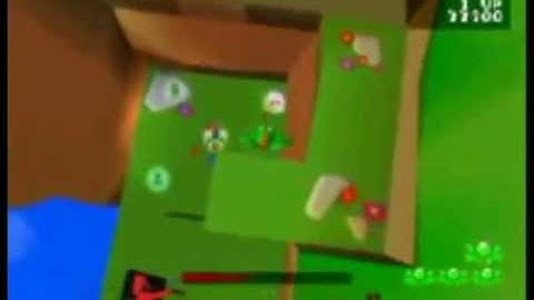 Frogger (PSX) Walkthrough Water Zone: 2-5 Bow Wow Revenge