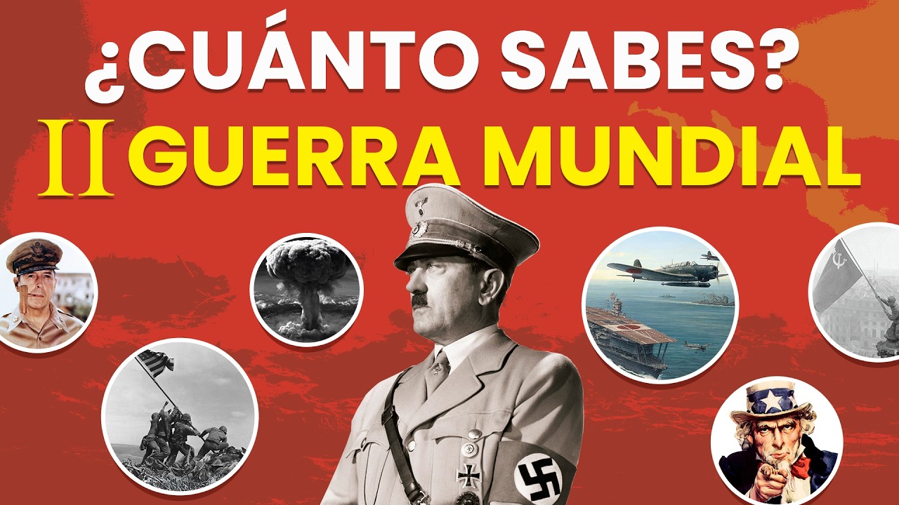 ¿Cuánto sabes de la SEGUNDA GUERRA MUNDIAL? 🪖| Test de Conocimientos | Quiz WWII