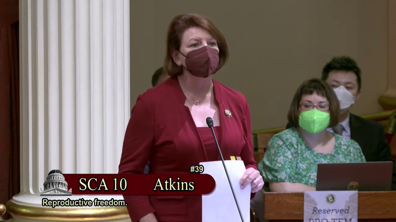 Senate pro Tem Toni G. Atkins SCA 10 Closing Remarks