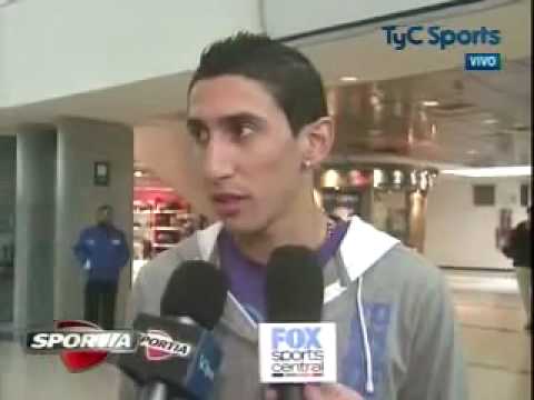 Angel Di Maria - Declaraciones en Ezeiza partiendo a Madrid