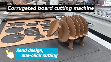 Corrugated Board Cutting Machine Oscillating Knife Cutting For Cardboard