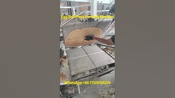 Egg Roll Press Forming Machine | Automatic Wafer Roll Production 🍳✨#eggroll #foodprocessing