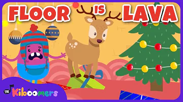 Christmas Floor Is Lava - The Kiboomers Preschool Songs - Brain Break Freeze Dance