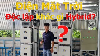 Sự Khác Nhau Giữa Điện Mặt Trời Độc Lập Và Điện Mặt Trời Hybrid