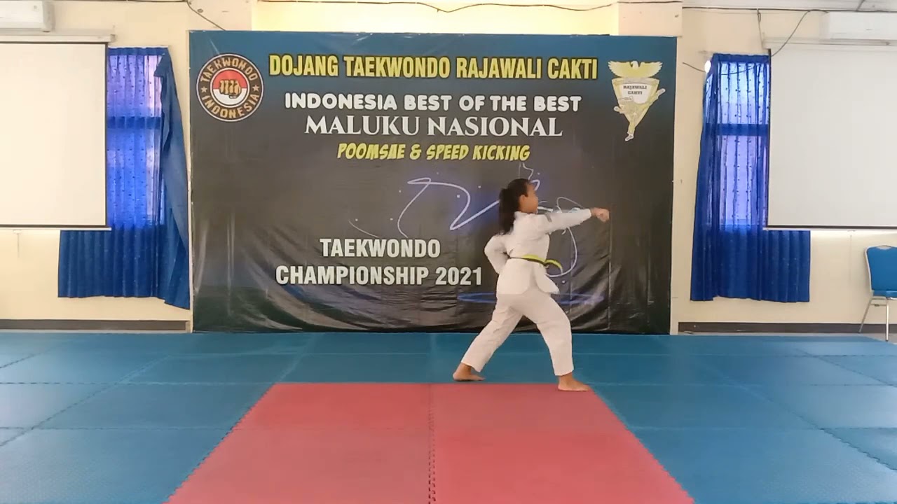 Mahadewi Kirana j.f (Silver Medal) ,Taeguek 2 Kejurnas On line best of the best Maluku  April 2021,