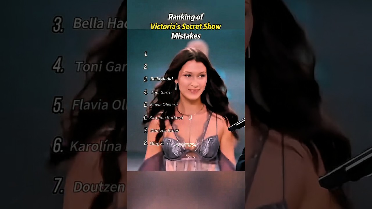 Top 8 Victoria’s Secret Show Mistakes🤯🤫 