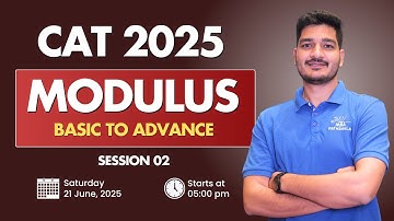 CAT 2025 | Modulus session 02 basic to advance | Mohit Sir | MBA Pathshala #cat2025