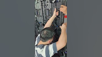 MYS500 Curved Screen Installation in 30 Seconds!  😍#led #curvedscreen #leddisplay #installation