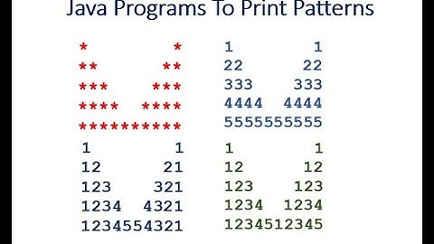 Java program to print pattern - Hindi