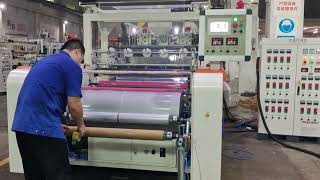 2023 upgrade stretch film machine 1000mm double layer or three layer cast film extruder machine