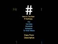 Here Is The Best Hashtags For YouTube Facebook and Instagram | #hashtags |